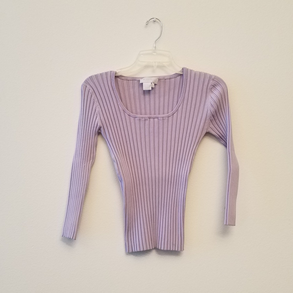Lavender Votre Nom Silk Sweater